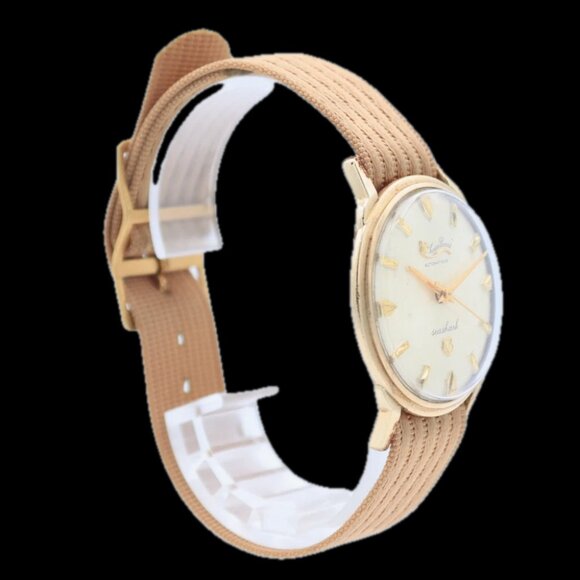 Vintage 33mm Lucien Piccard Seashark Men\'s Automatic Wristwatch 10k Gold Filled main image 5